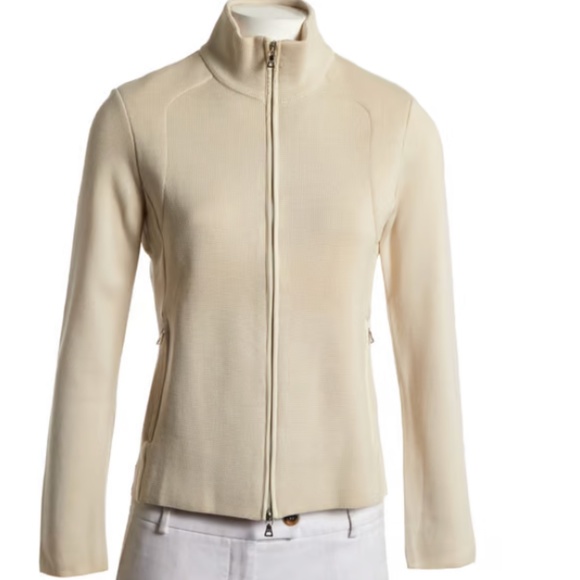 Prada Cream Sweater with Pink Scarf - Picture 3 of 14